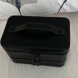 Bobbi Brown Black Double-Zip Makeup Train Case